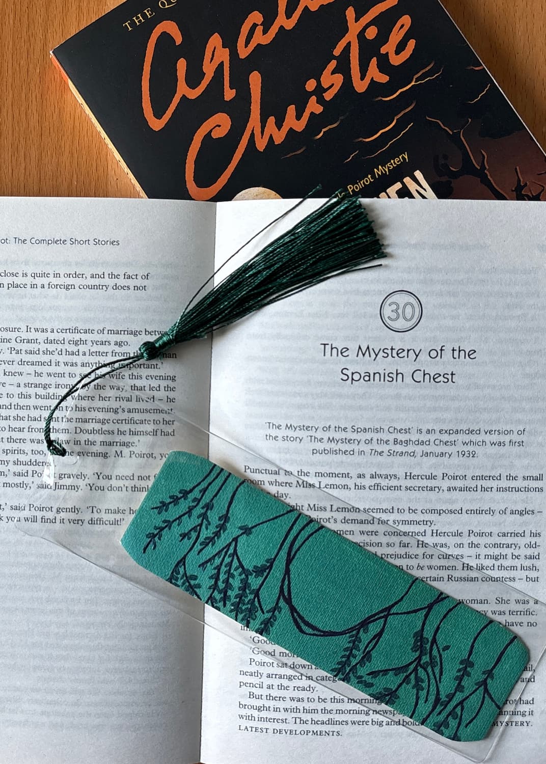 A Midsummer Night’s Dream bookmark staged with a book