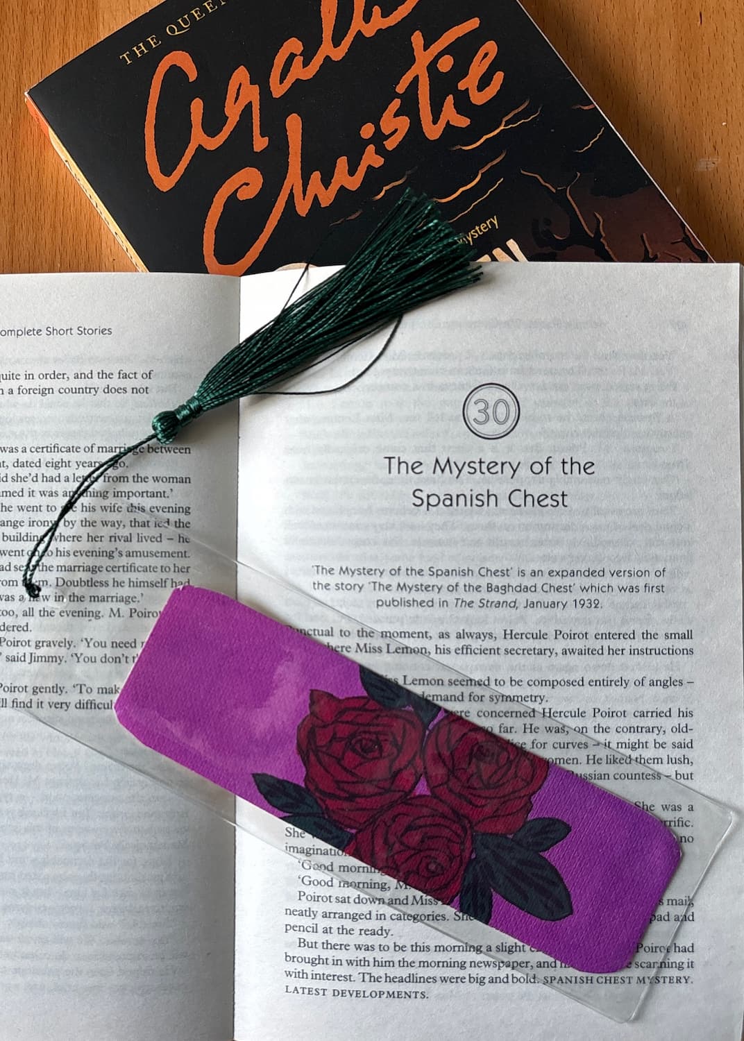 Romeo & Juliet bookmark staged with a book