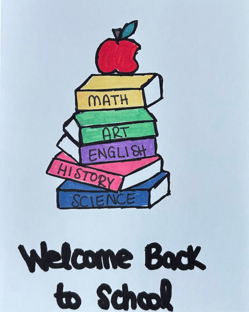 Back to School greeting card