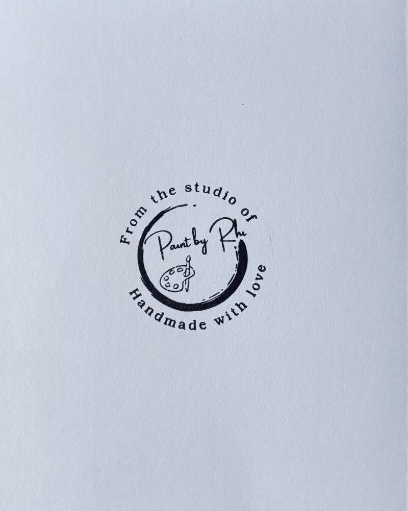 Congrats card, back design