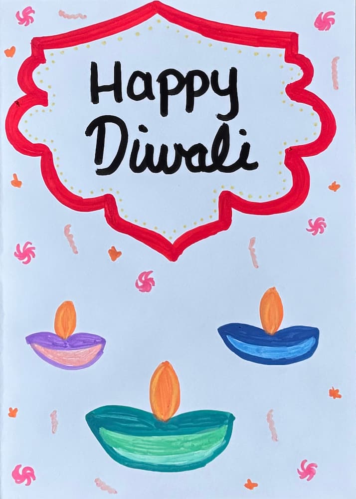 Happy Diwali greeting card
