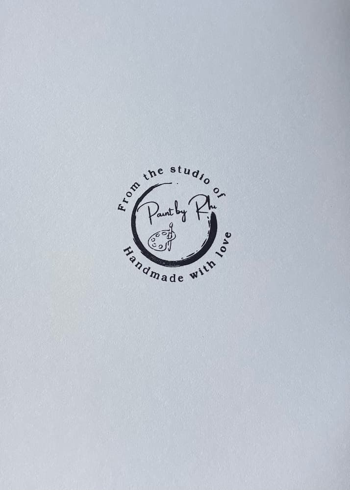 New Home housewarming card, back design