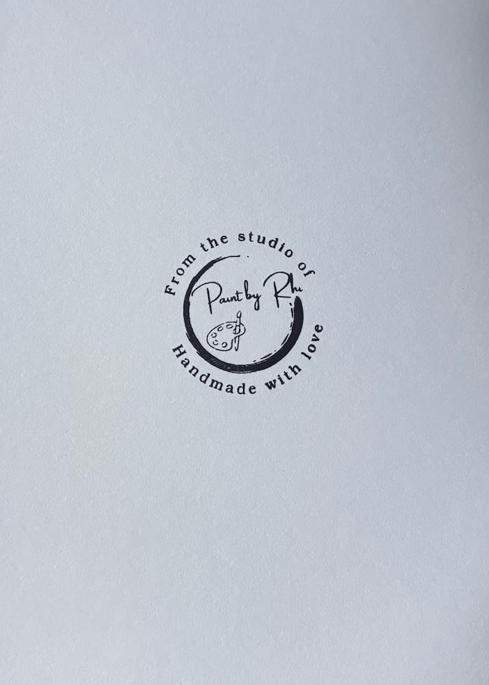 Wedding card, back design