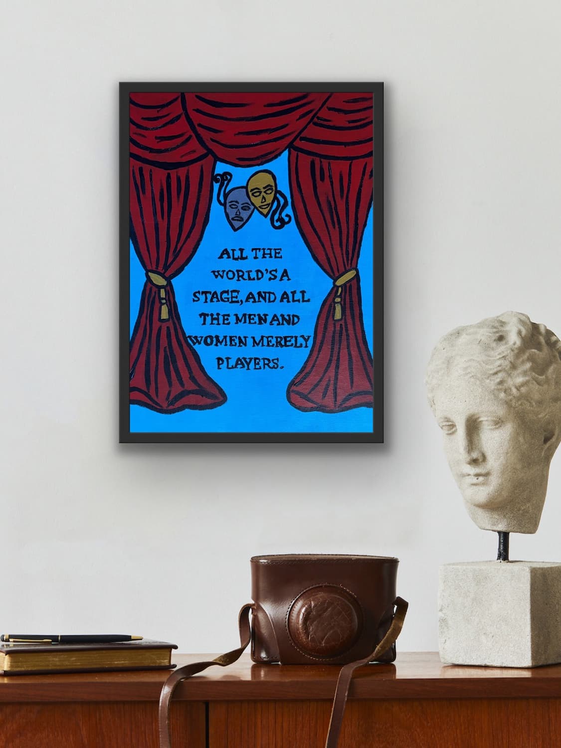 As You Like It canvas panel shown mocked up on a wall