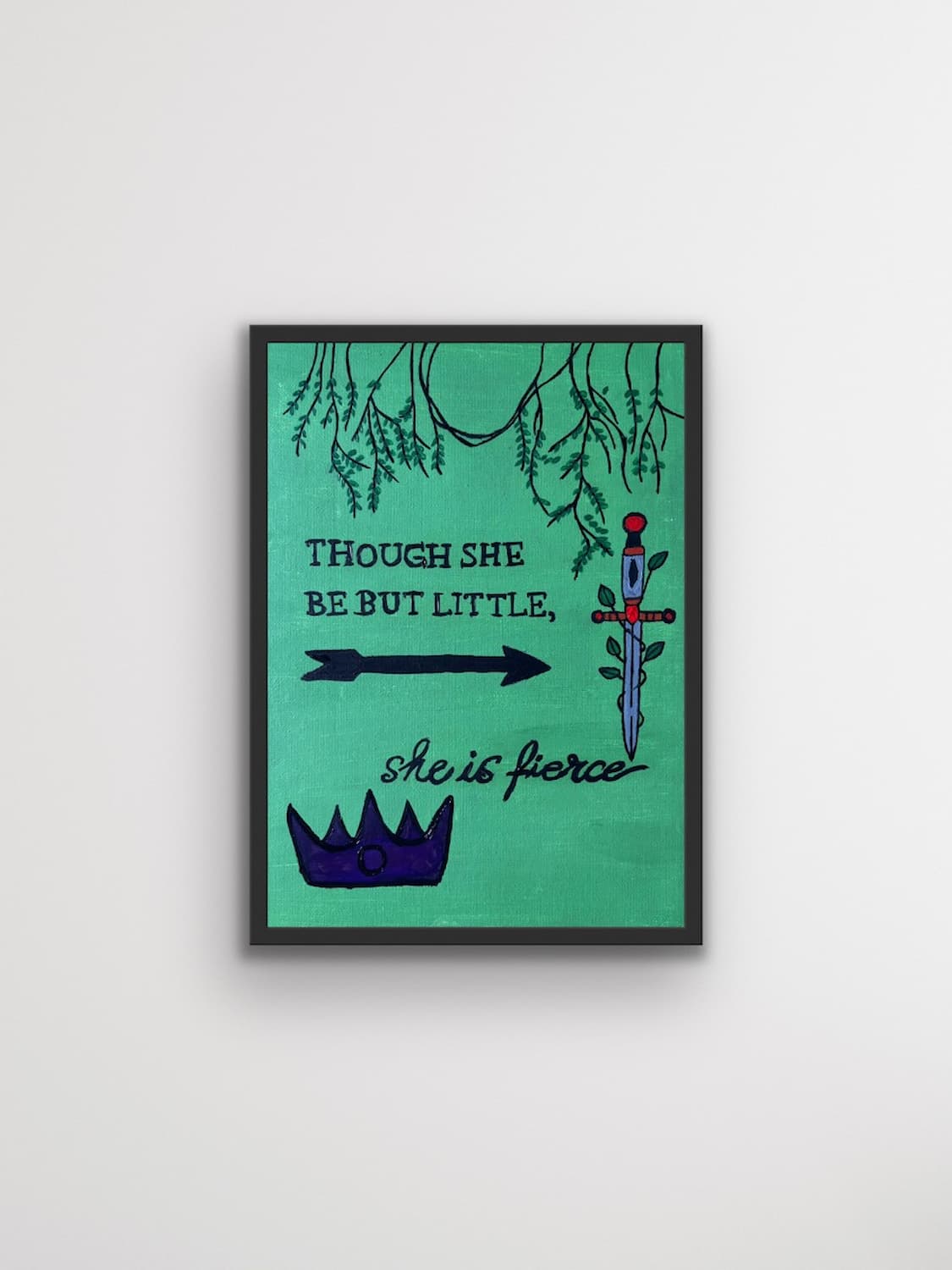 A Midsummer Night’s Dream canvas panel shown on a clean white background