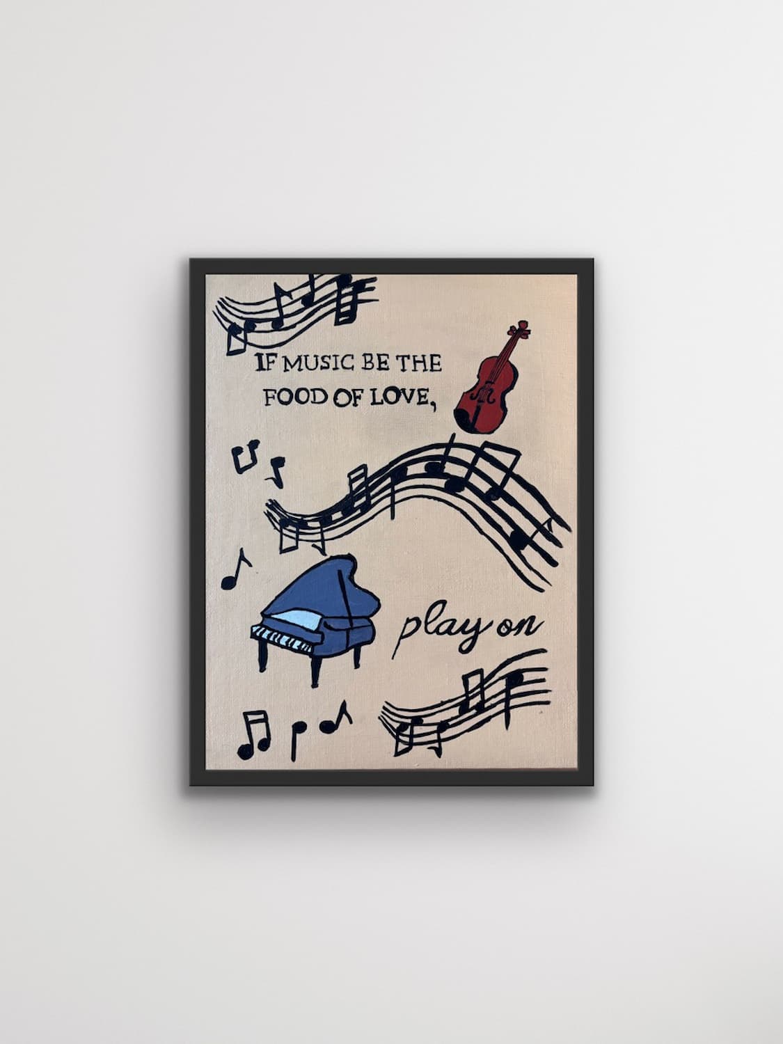 Twelfth Night canvas panel shown on a clean white background