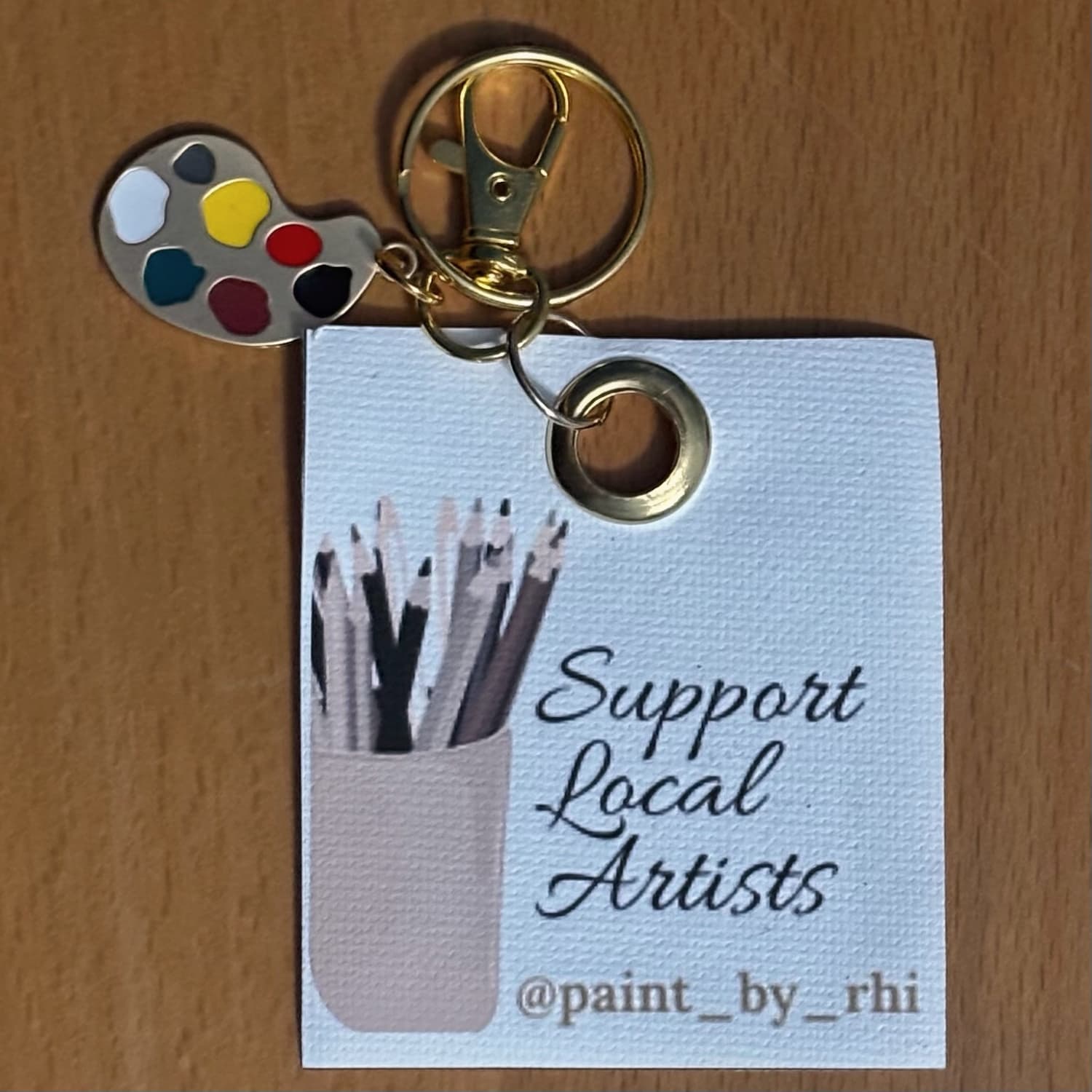 Support Local Artists keychain